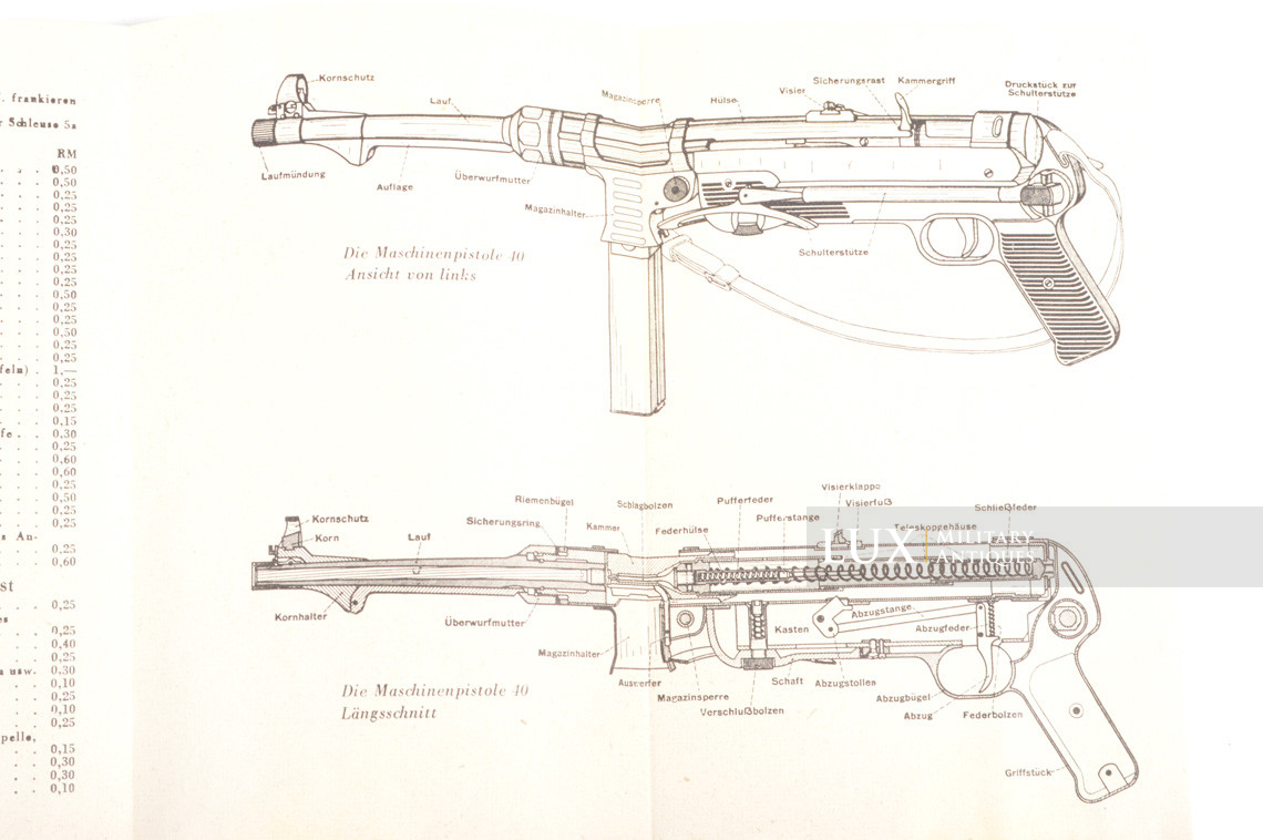 German MP40 weapons training booklet, « Die Maschinenpistole 40 » - photo 15