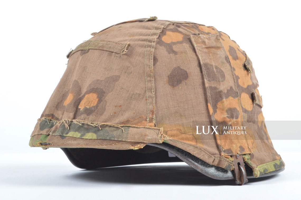 Second pattern Waffen-SS « Oak-Leaf B » camouflage helmet cover, « combat worn » - photo 32