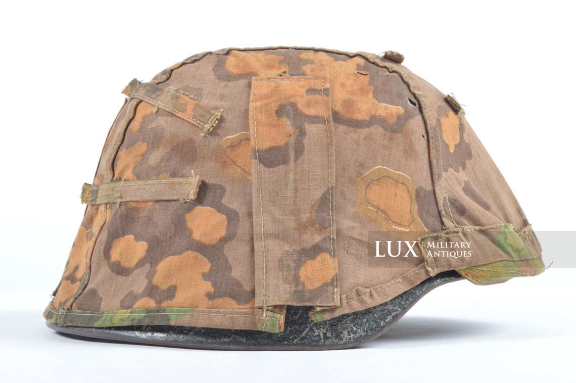 Second pattern Waffen-SS « Oak-Leaf B » camouflage helmet cover, « combat worn » - photo 35