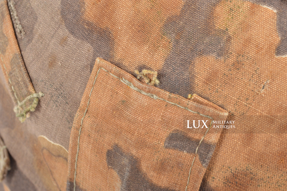 Second pattern Waffen-SS « Oak-Leaf B » camouflage helmet cover, « combat worn » - photo 44
