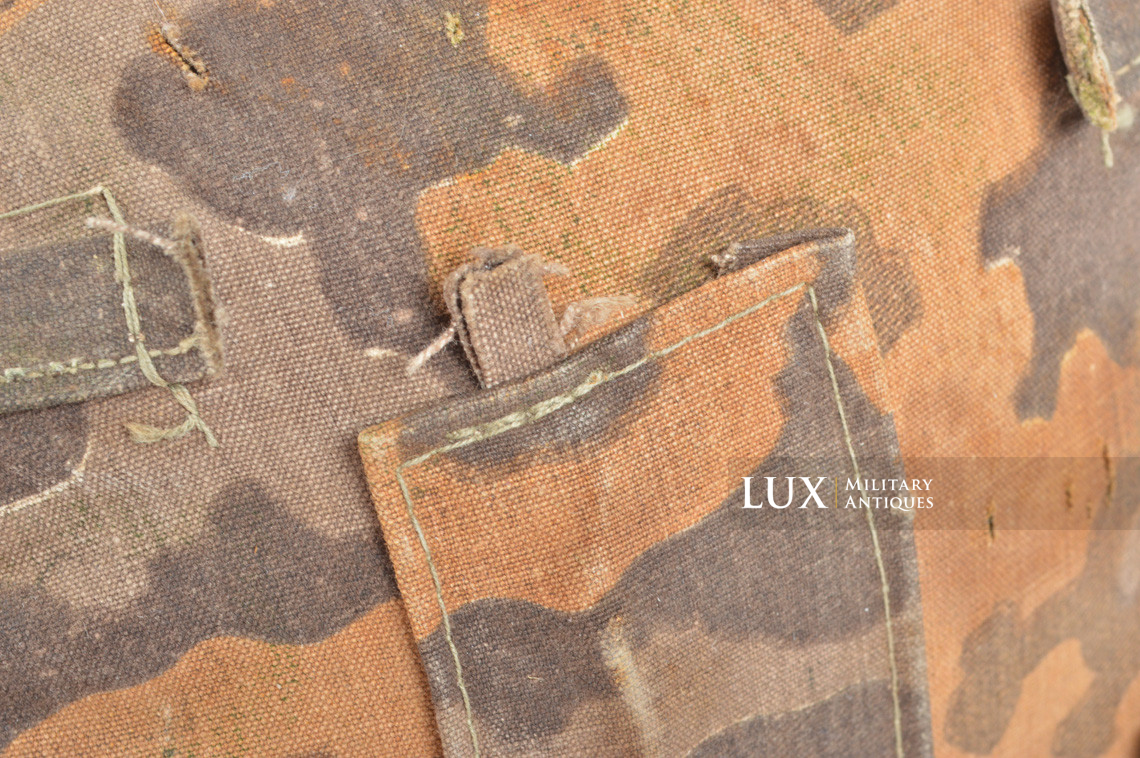 Second pattern Waffen-SS « Oak-Leaf B » camouflage helmet cover, « combat worn » - photo 48