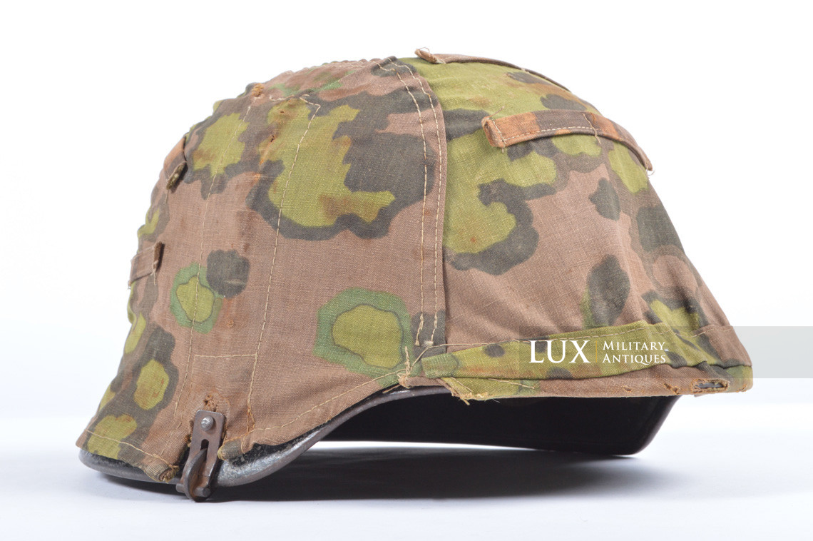 Second pattern Waffen-SS « Oak-Leaf B » camouflage helmet cover, « combat worn » - photo 7