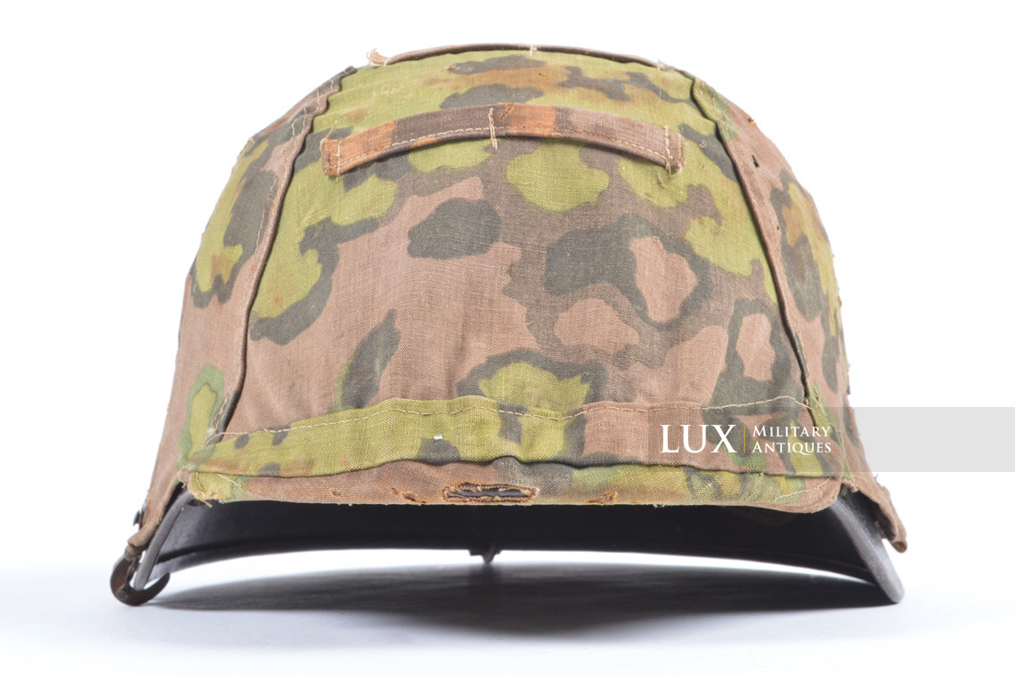 Second pattern Waffen-SS « Oak-Leaf B » camouflage helmet cover, « combat worn » - photo 8