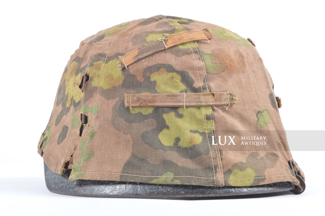 Second pattern Waffen-SS « Oak-Leaf B » camouflage helmet cover, « combat worn » - photo 11