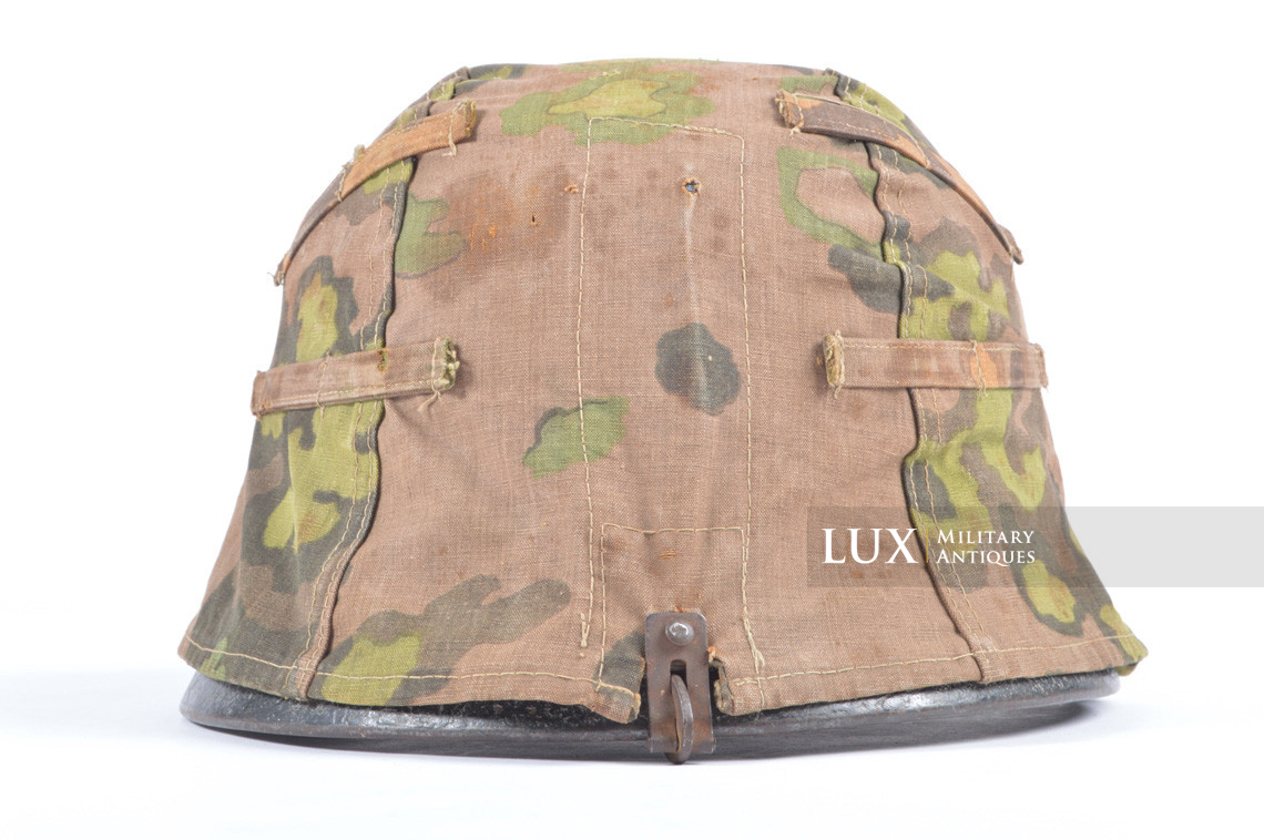 Second pattern Waffen-SS « Oak-Leaf B » camouflage helmet cover, « combat worn » - photo 12