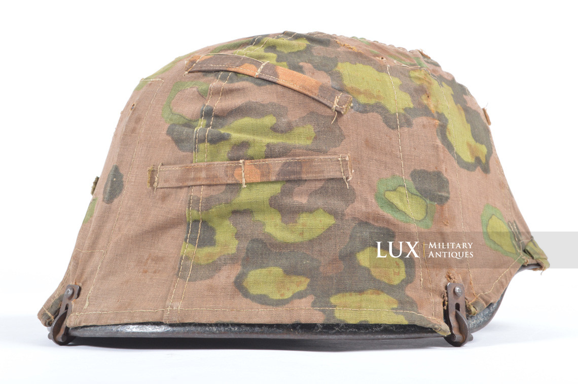 Second pattern Waffen-SS « Oak-Leaf B » camouflage helmet cover, « combat worn » - photo 13