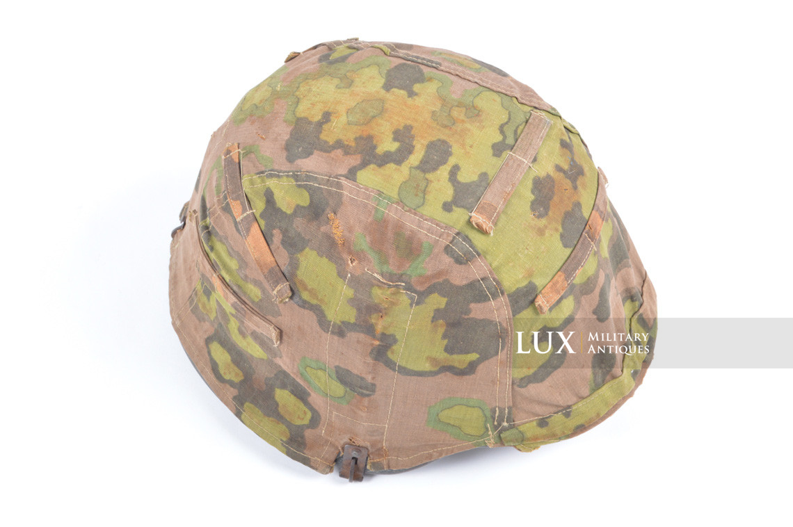 Second pattern Waffen-SS « Oak-Leaf B » camouflage helmet cover, « combat worn » - photo 14