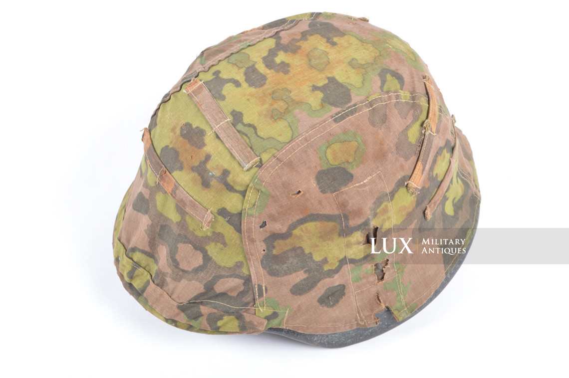 Second pattern Waffen-SS « Oak-Leaf B » camouflage helmet cover, « combat worn » - photo 15