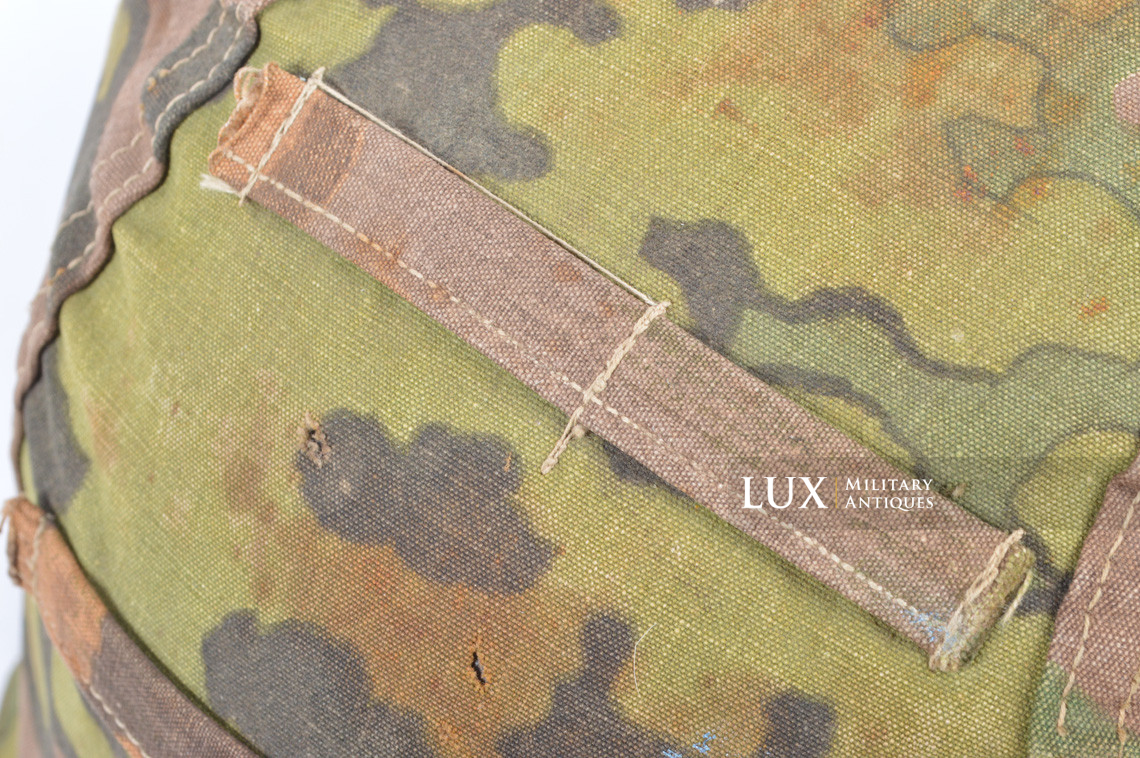 Second pattern Waffen-SS « Oak-Leaf B » camouflage helmet cover, « combat worn » - photo 16