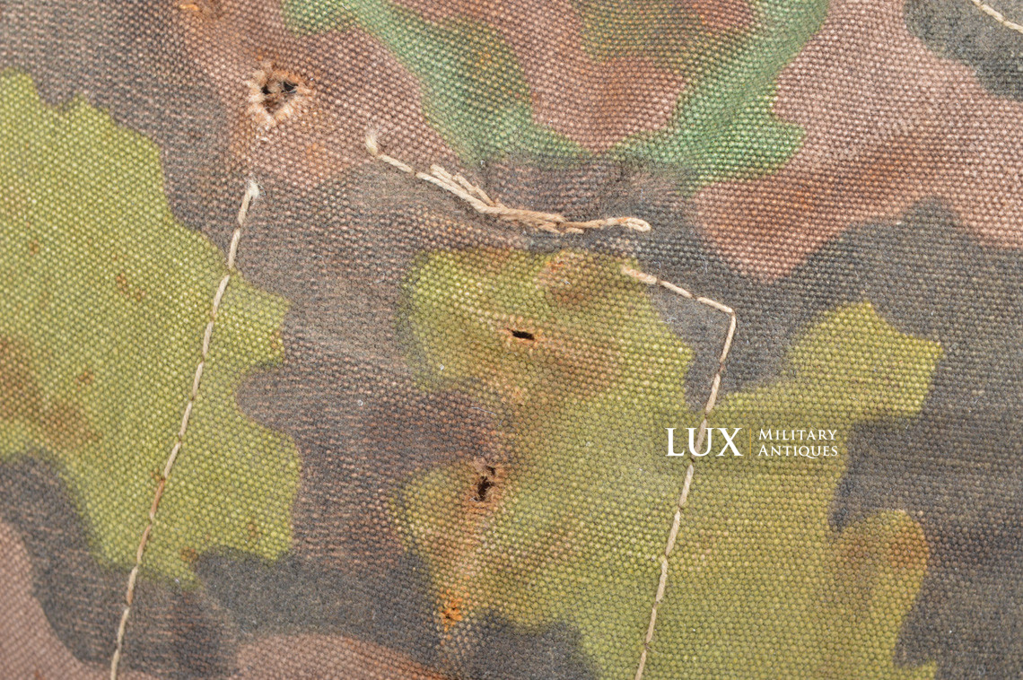 Second pattern Waffen-SS « Oak-Leaf B » camouflage helmet cover, « combat worn » - photo 18
