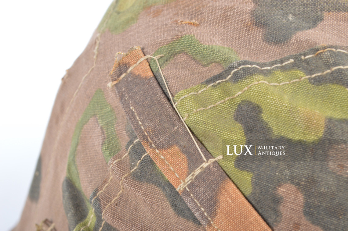 Second pattern Waffen-SS « Oak-Leaf B » camouflage helmet cover, « combat worn » - photo 20