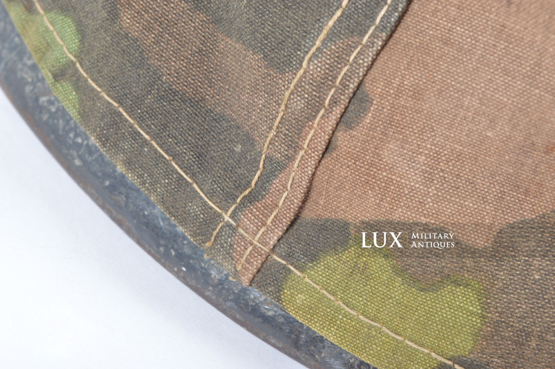 Second pattern Waffen-SS « Oak-Leaf B » camouflage helmet cover, « combat worn » - photo 27