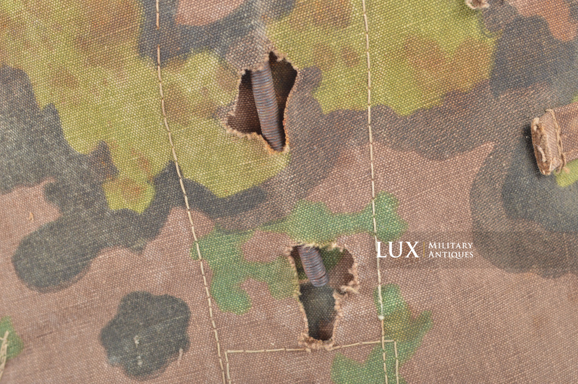 Second pattern Waffen-SS « Oak-Leaf B » camouflage helmet cover, « combat worn » - photo 29