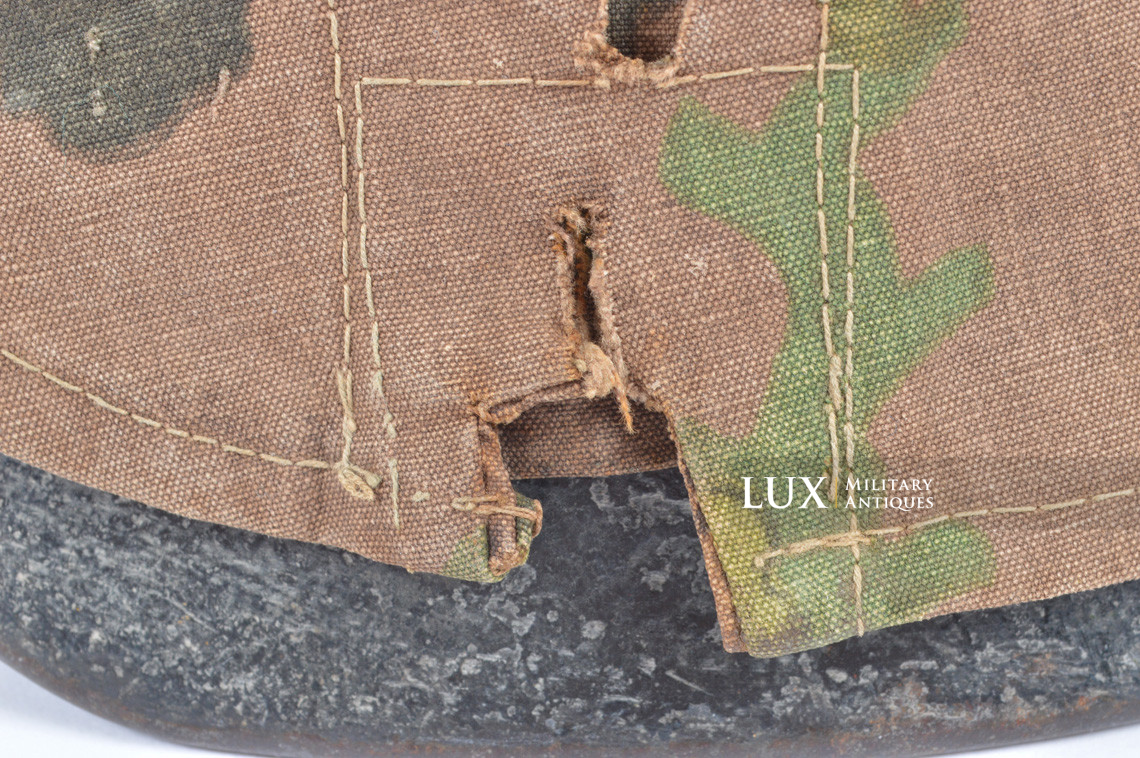 Second pattern Waffen-SS « Oak-Leaf B » camouflage helmet cover, « combat worn » - photo 30
