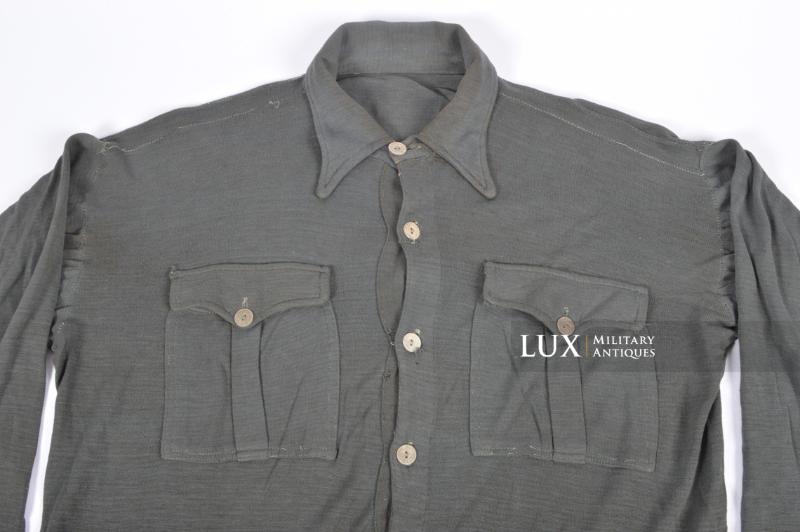 Late-war Heer/Waffen-SS issue service shirt, « Aertex » - photo 11