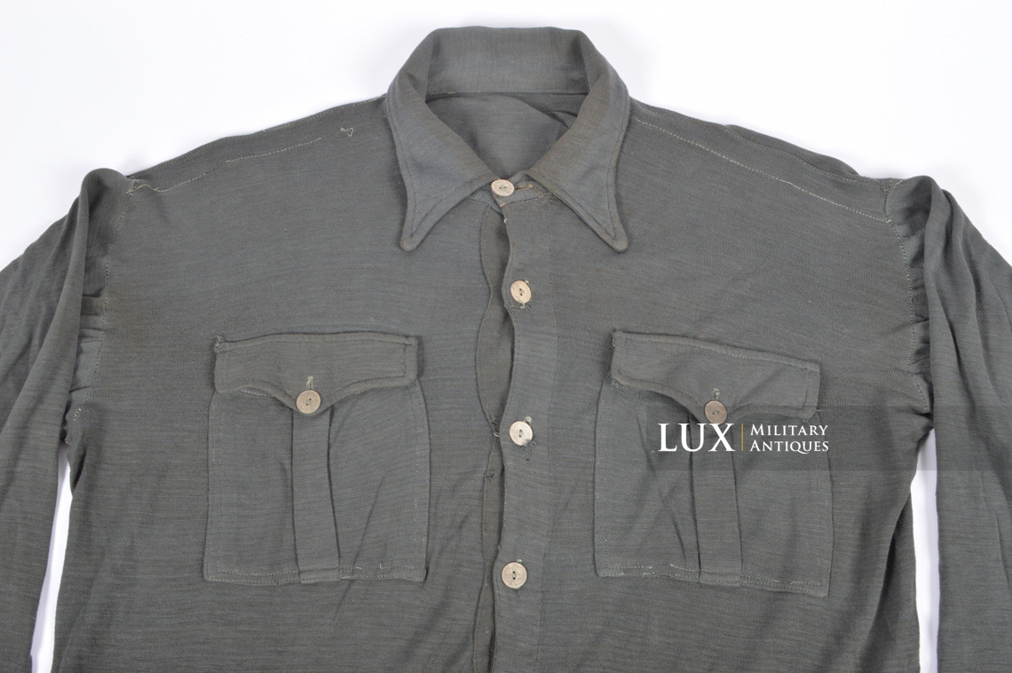 Late-war Heer/Waffen-SS issue service shirt, « Aertex » - photo 10