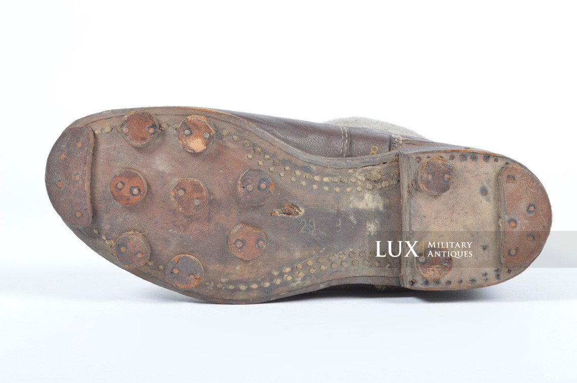 German late-war brown winter combat boots, « RBNr. » - photo 19