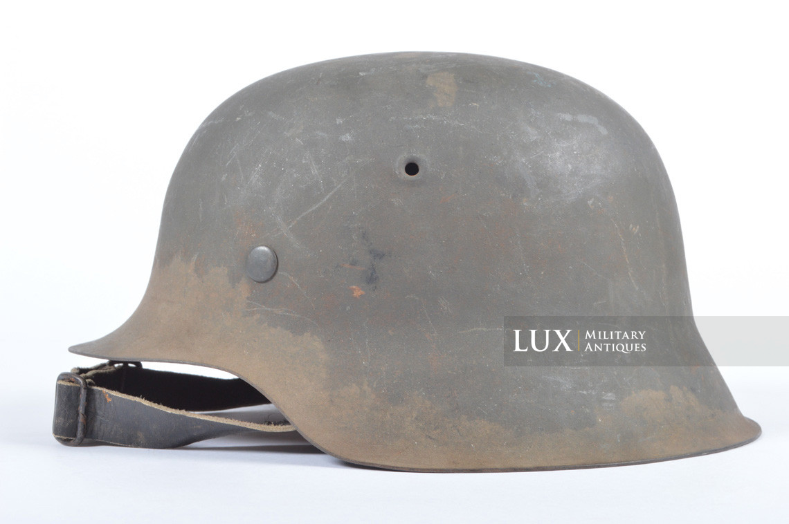 Casque allemand M42 Heer fin de guerre, « Volkssturm / ckl64 » - photo 4