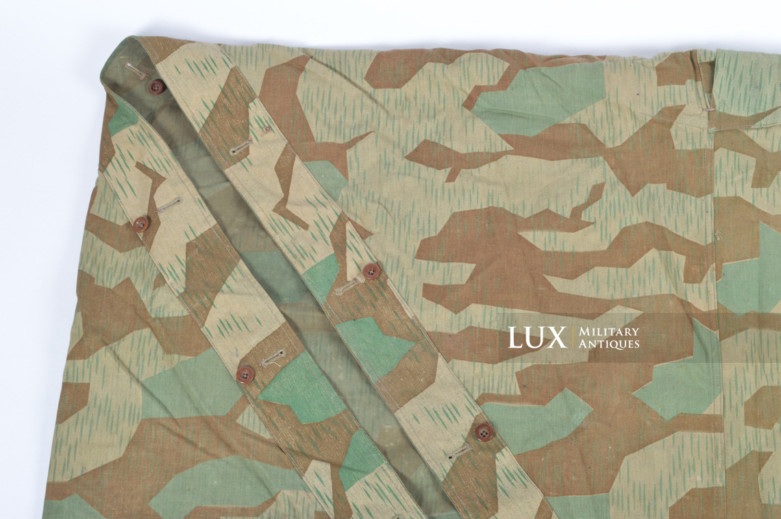 German Heer/Luftwaffe splinter camouflage shelter quarter/poncho, « variant print » - photo 8
