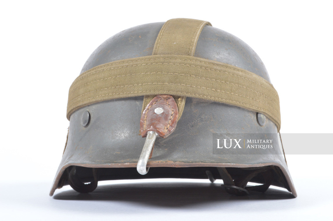 Casque allemand M35 Heer camouflé avec système de sangle et gamelle, « set intouché » - photo 9