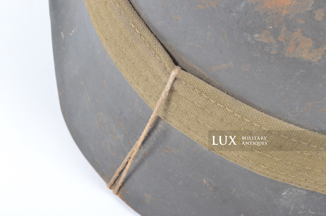 Casque allemand M35 Heer camouflé avec système de sangle et gamelle, « set intouché » - photo 16