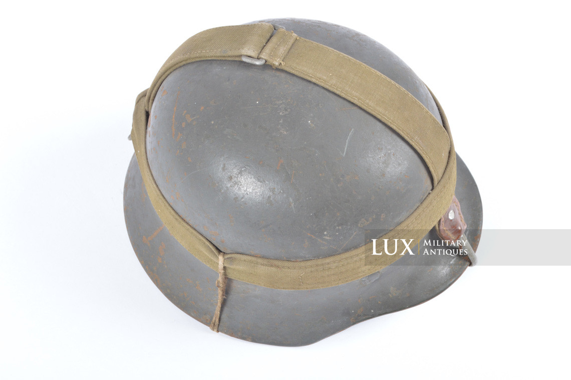 M35 Heer Double Decal German straped combat helmet set, « untouched / true woodwork find » - photo 20