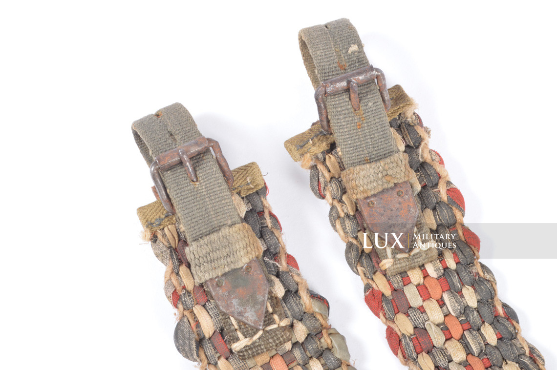 Pair of German carrying straps in recycled material, « Ersatz » - photo 7