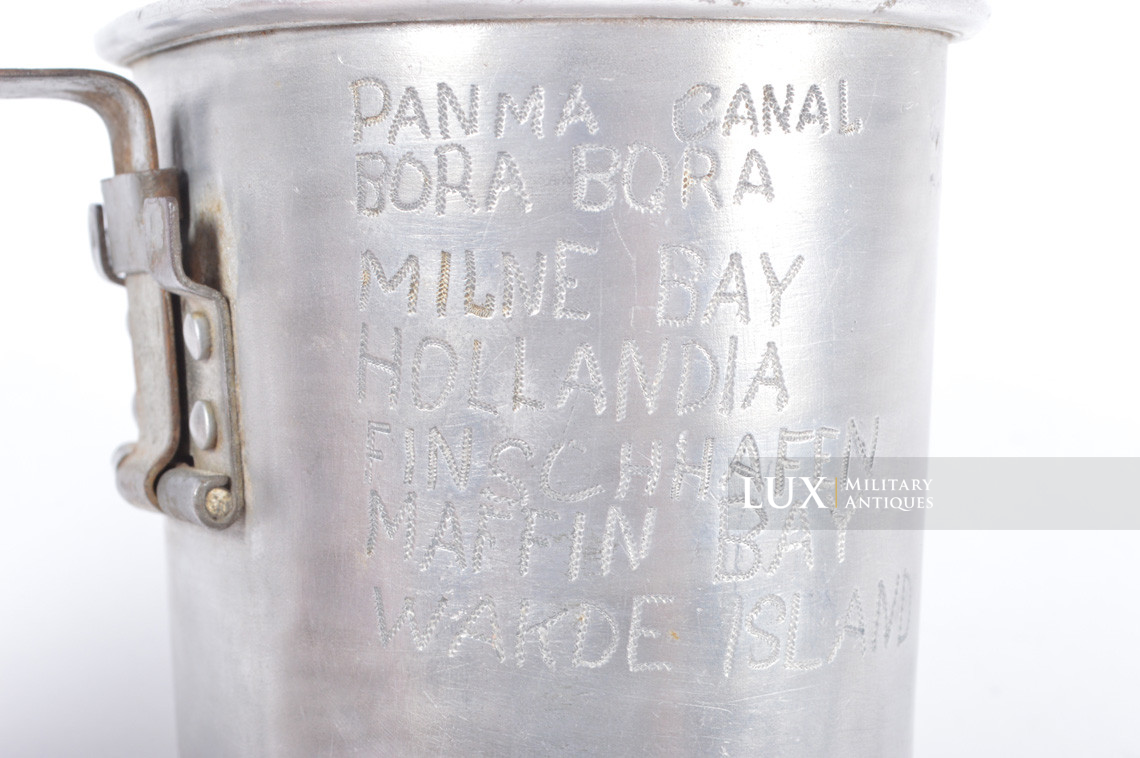 Quart de gourde US gravé, « PTO » - Lux Military Antiques - photo 11