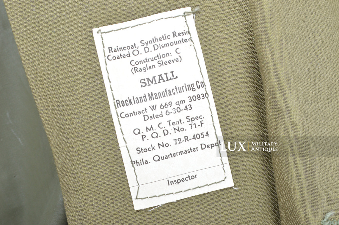 Imperméable US Army, « 1943 » - photo 12
