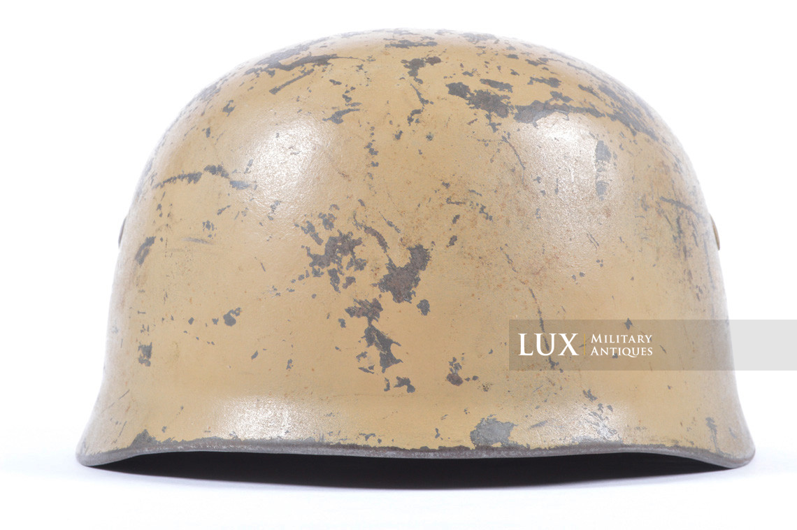 German M38 paratrooper tan camouflage combat helmet, « ET68 » - photo 8