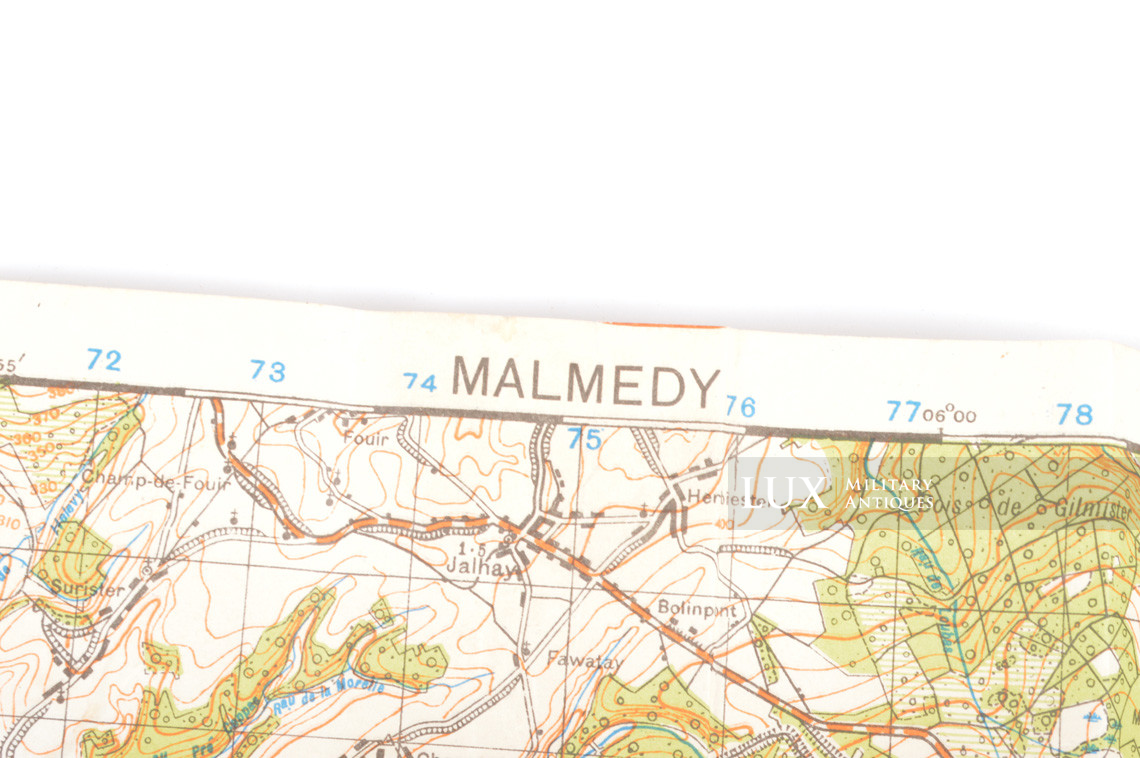 US Army map, Battle of the Bulge, « MALMEDY » - photo 7