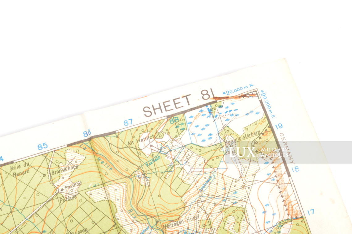 US Army map, Battle of the Bulge, « MALMEDY » - photo 9