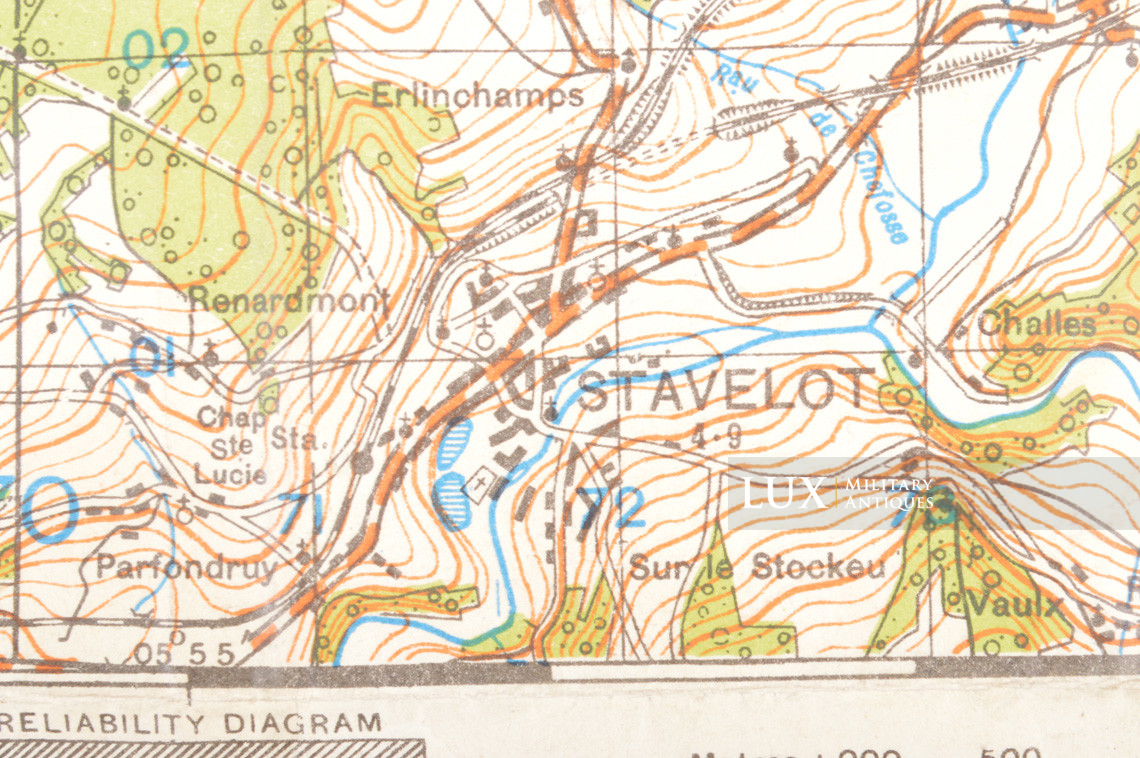 US Army map, Battle of the Bulge, « MALMEDY » - photo 11