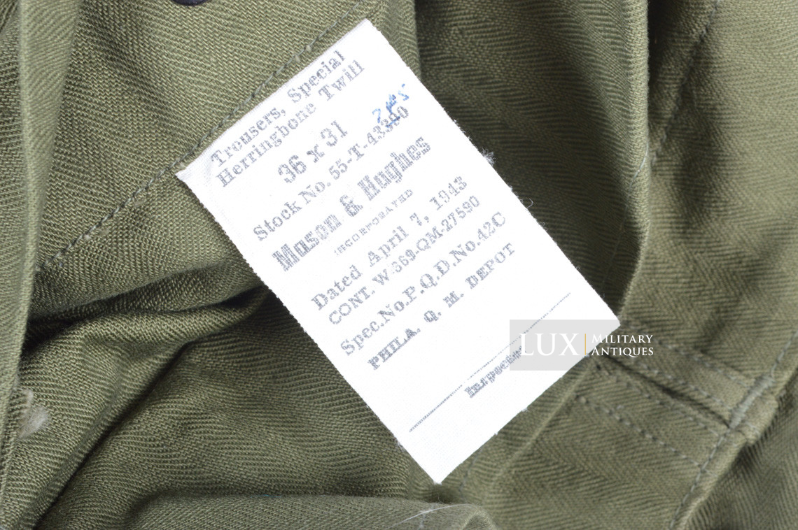 Tenue veste et pantalon HBT US Army - Lux Military Antiques - photo 23