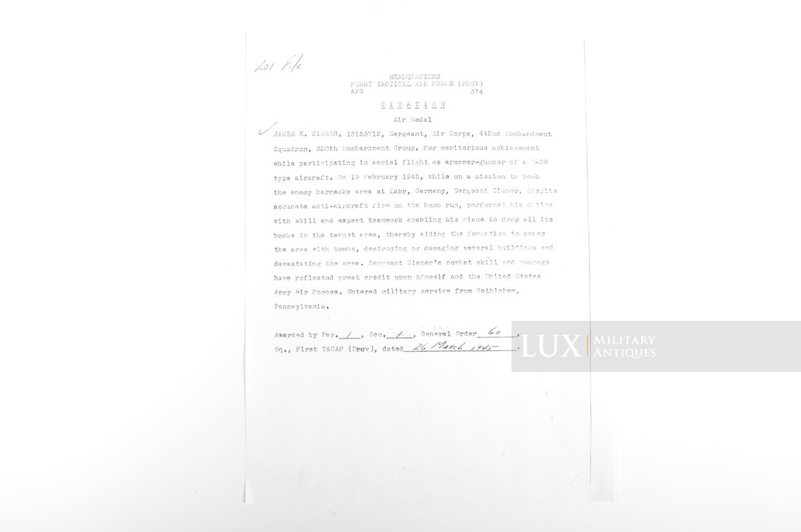 USAAF type A-2 painted flight jacket Sgt. Zeiner, « ETO - HEAVEN CAN WAIT » - photo 62