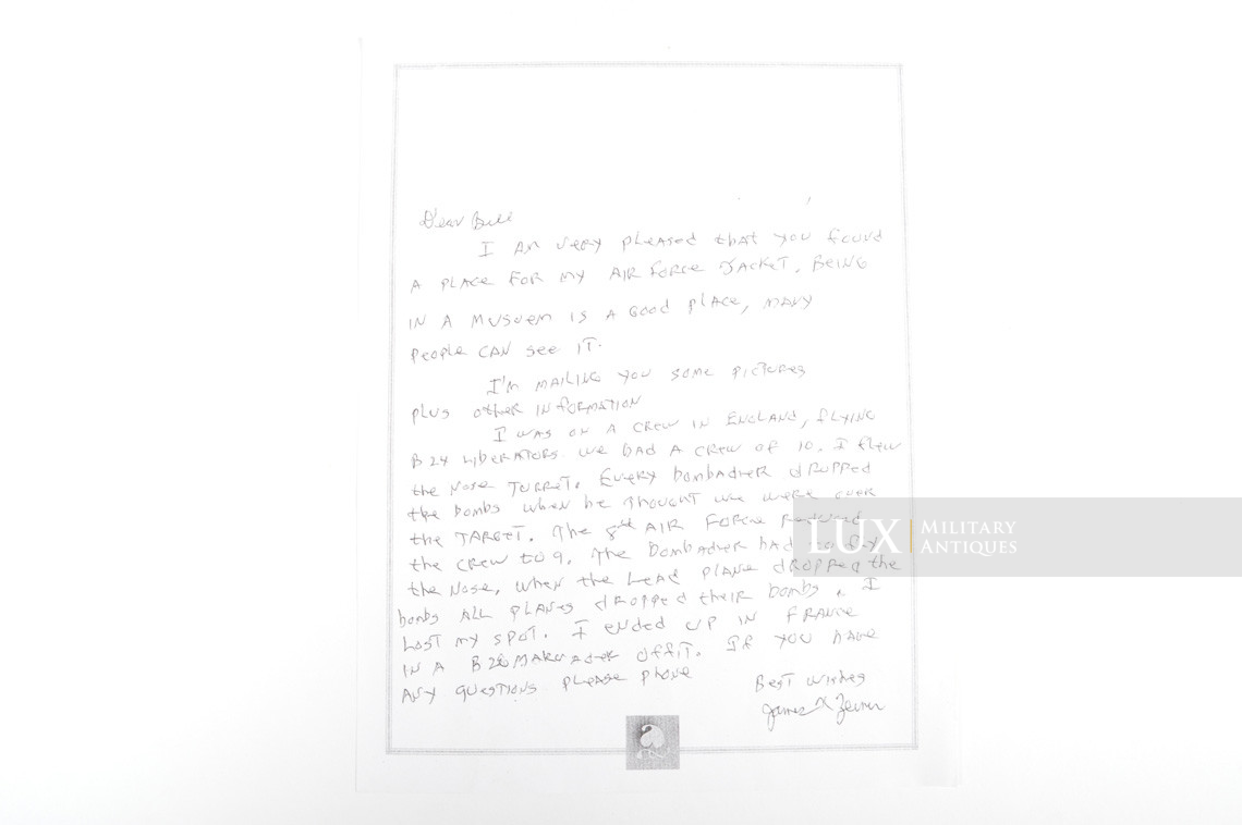 USAAF type A-2 painted flight jacket Sgt. Zeiner, « ETO - HEAVEN CAN WAIT » - photo 65