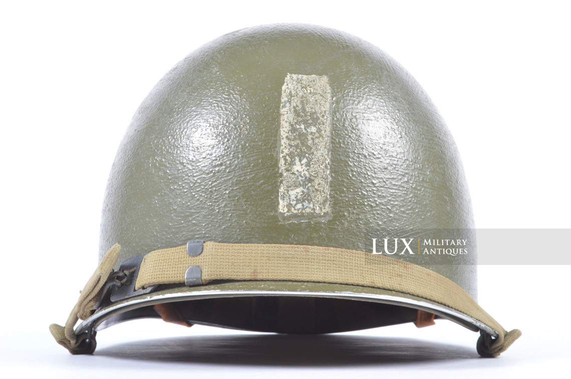 USM1 captain's front seam fixed bale combat helmet set, « ETO stripe » - photo 10