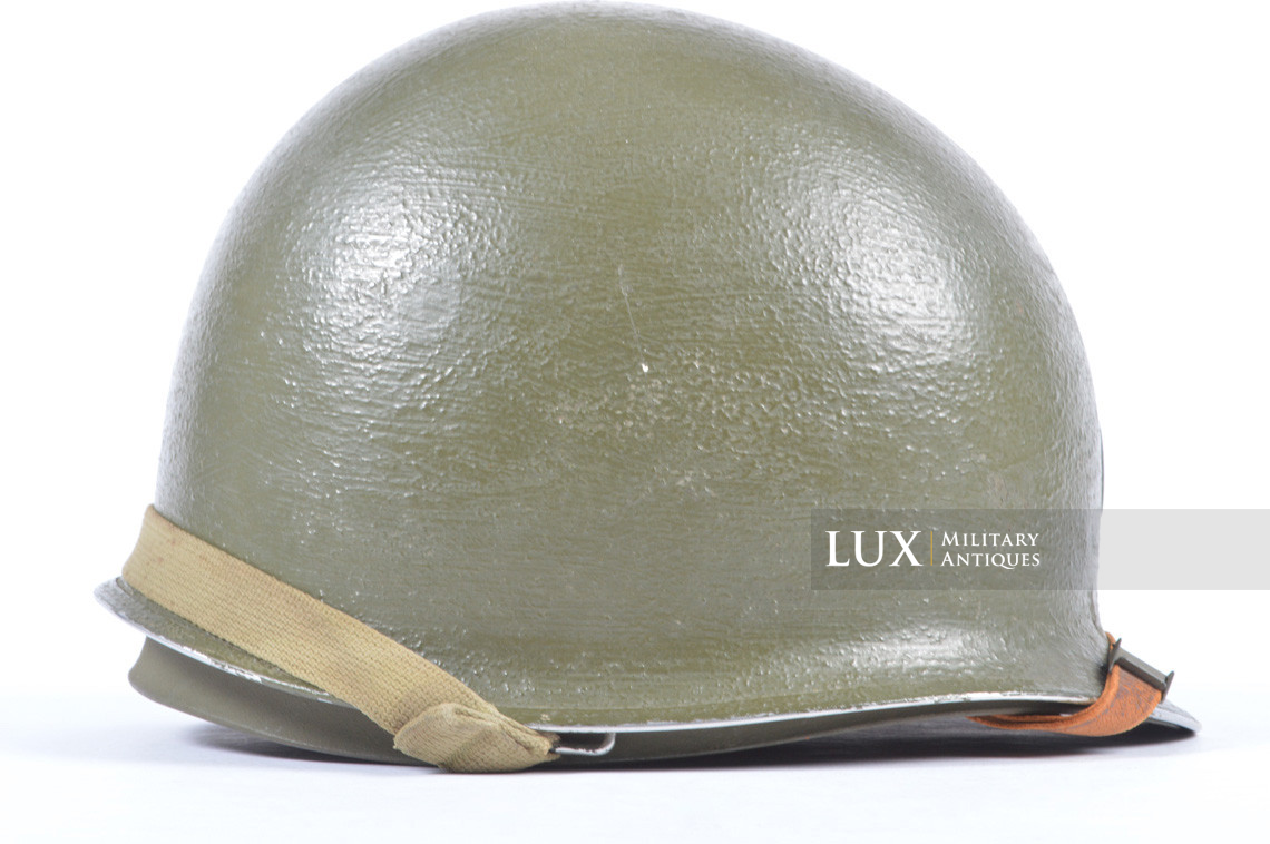 USM1 captain's front seam fixed bale combat helmet set, « ETO stripe » - photo 12