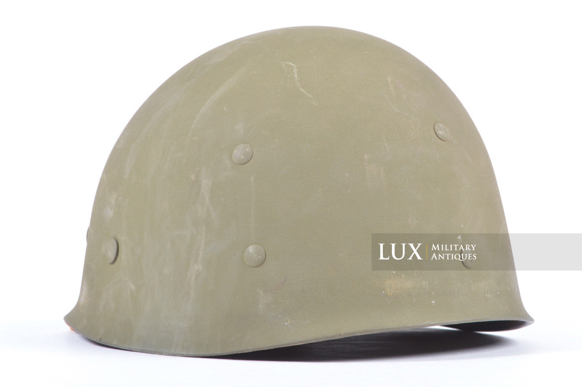 USM1 captain's front seam fixed bale combat helmet set, « ETO stripe » - photo 45