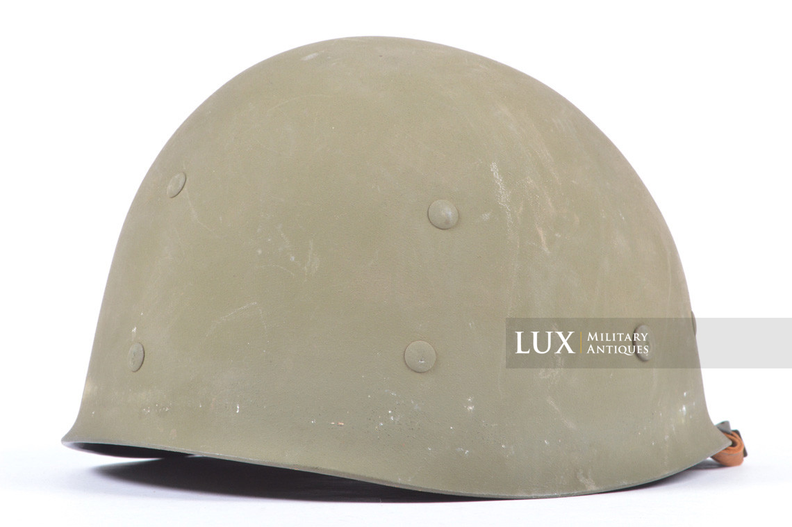 USM1 captain's front seam fixed bale combat helmet set, « ETO stripe » - photo 47