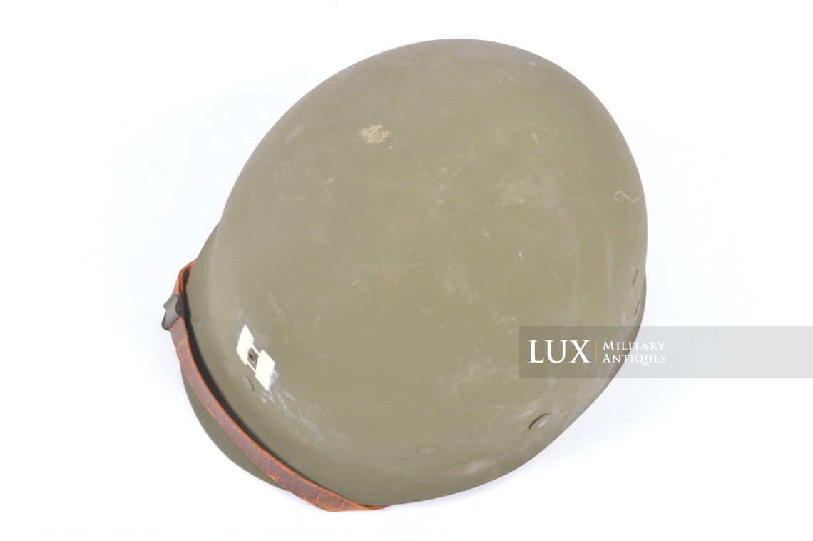 USM1 captain's front seam fixed bale combat helmet set, « ETO stripe » - photo 51
