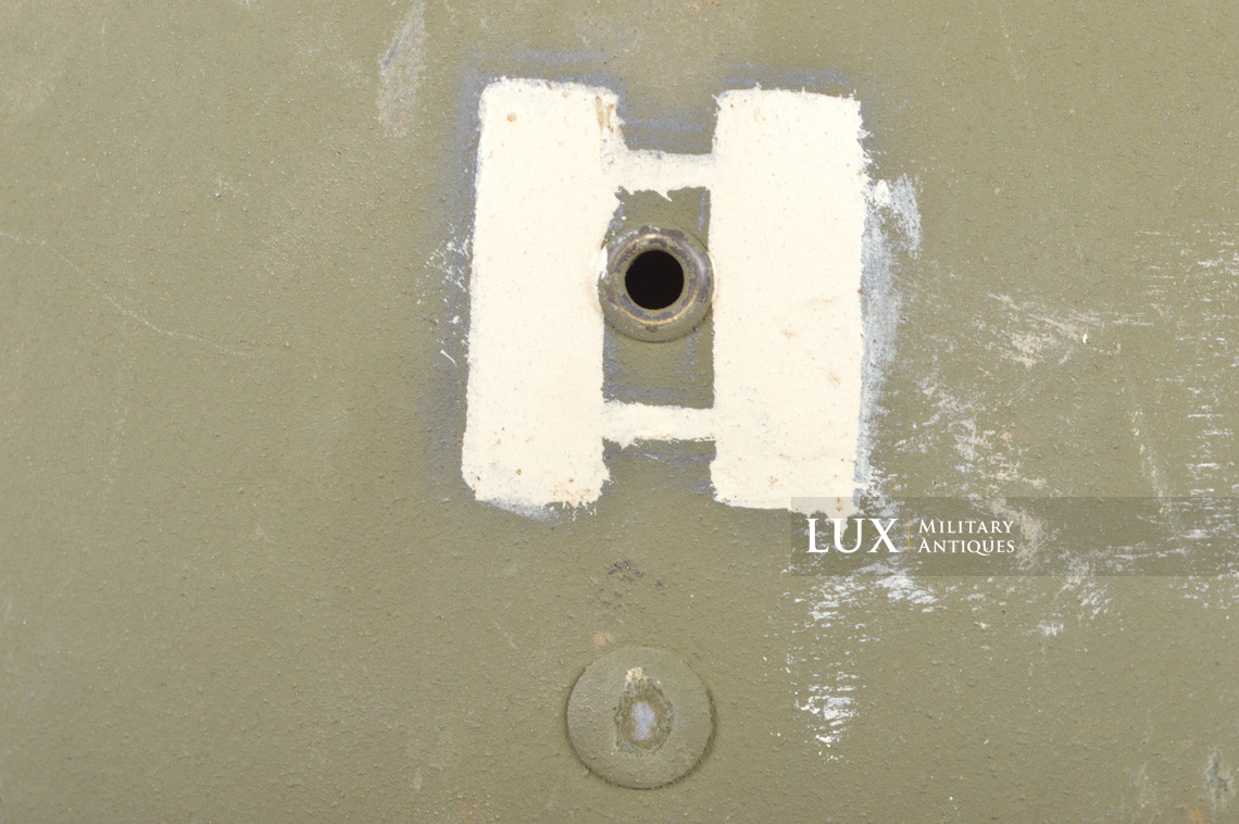 USM1 captain's front seam fixed bale combat helmet set, « ETO stripe » - photo 54