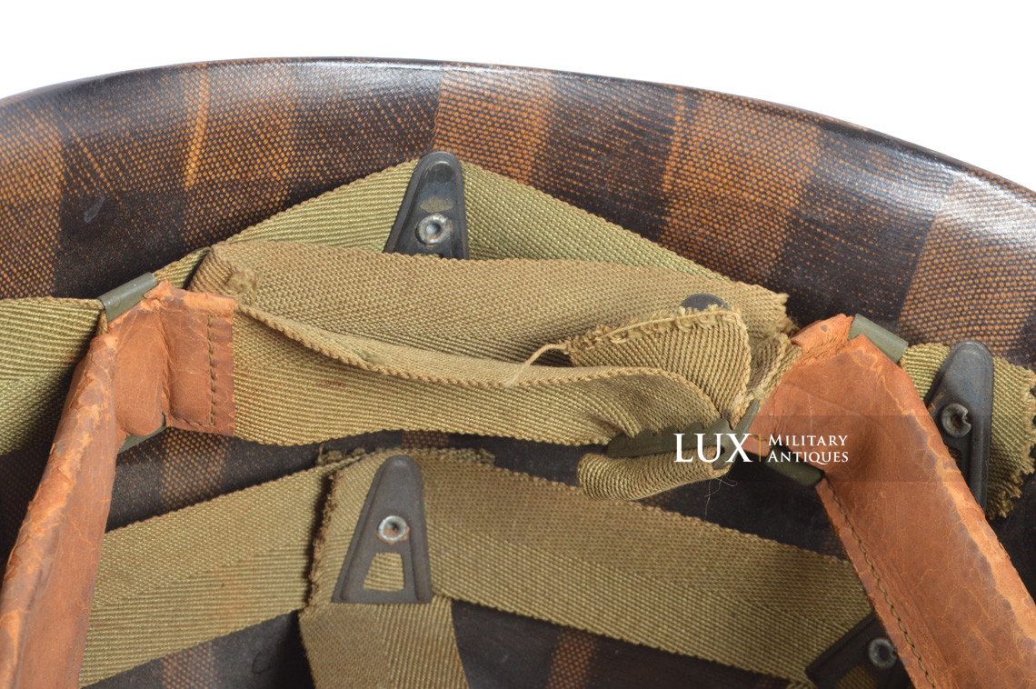 USM1 captain's front seam fixed bale combat helmet set, « ETO stripe » - photo 62