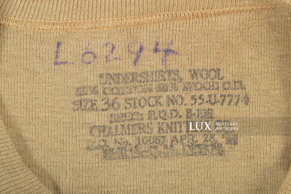 Maillot de corps hiver, US ARMY - Lux Military Antiques - photo 9