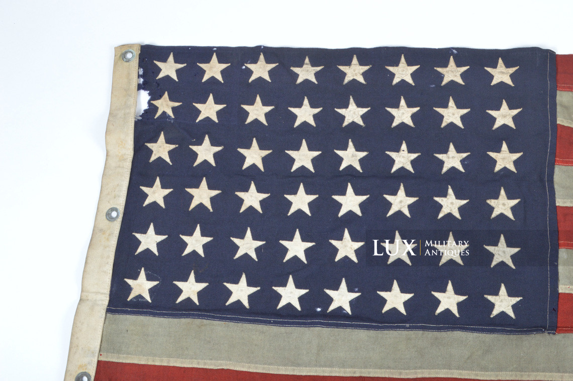 Battle flown 48 star US ensign flag, « Size 11 / USN » - photo 7