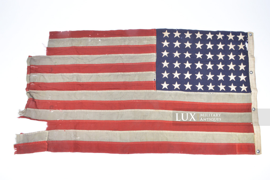 Battle flown 48 star US ensign flag, « Size 11 / USN » - photo 14