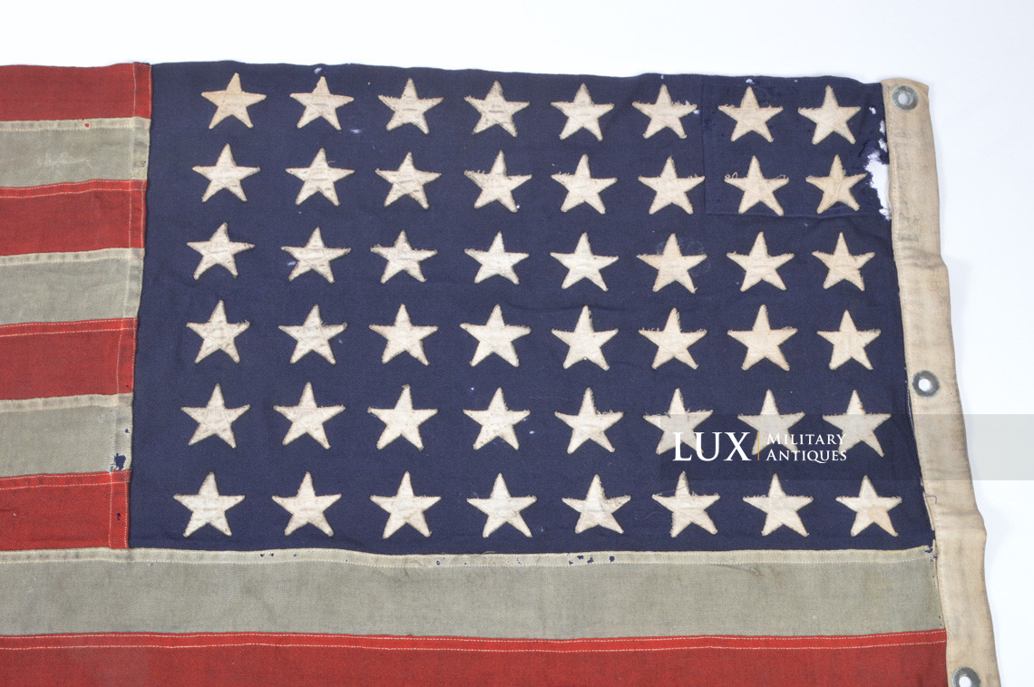 Battle flown 48 star US ensign flag, « Size 11 / USN » - photo 16