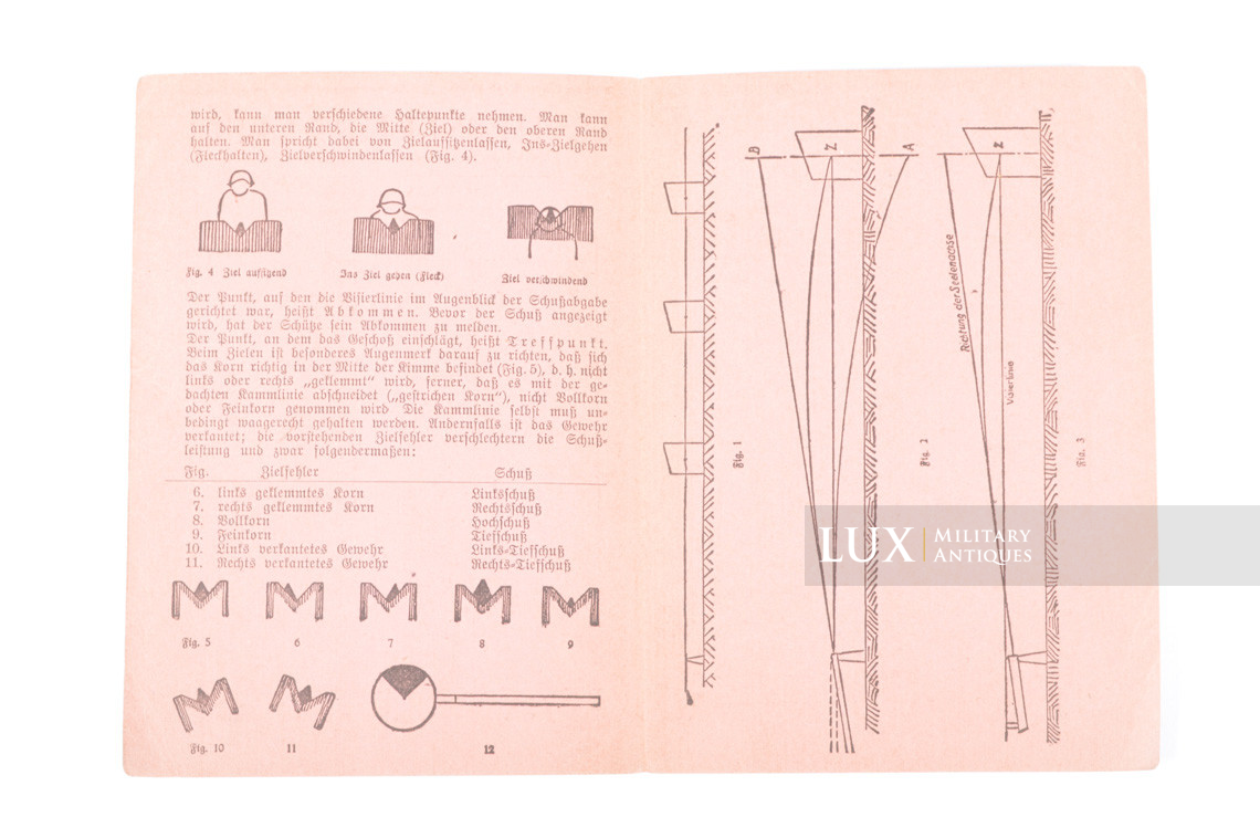 German shooting basics training manual, « Schiesslehretafel »  - photo 8