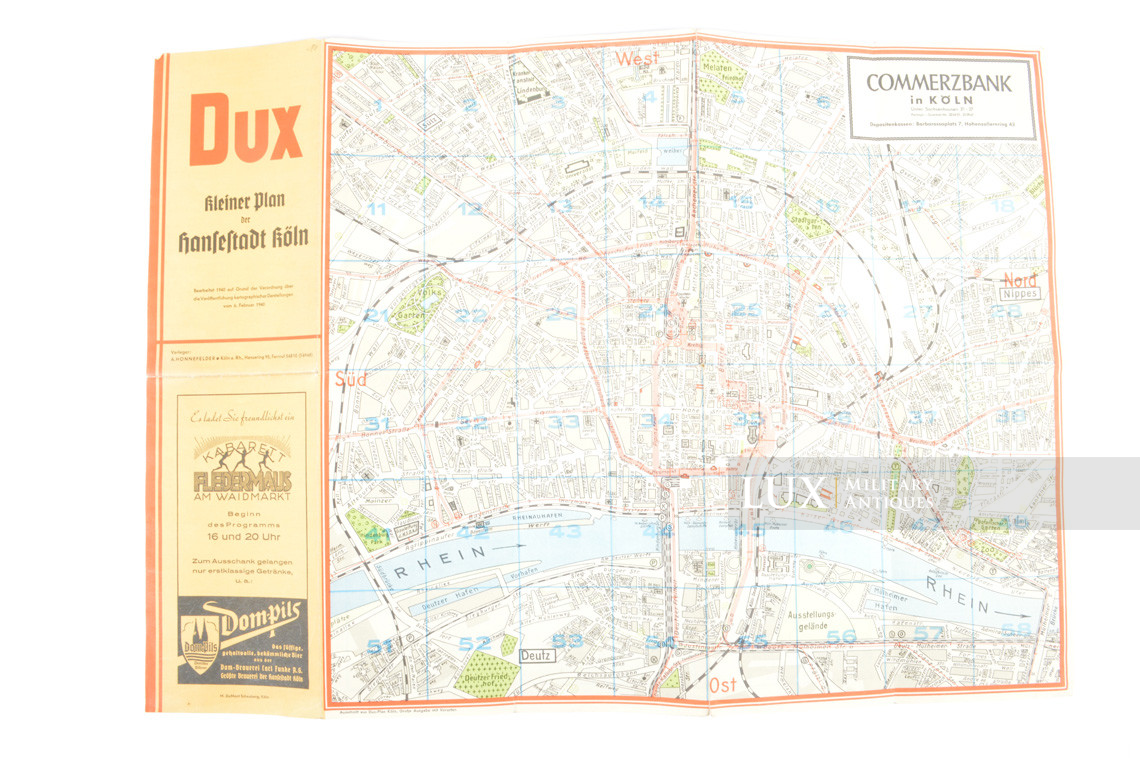 German wartime map booklet, city planning, « Köln 1940 » - photo 10