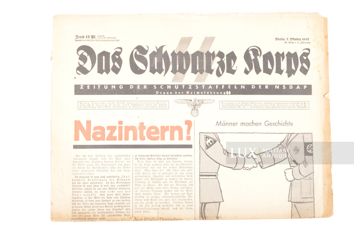 SS newspaper, « Das Schwarze Korps »
